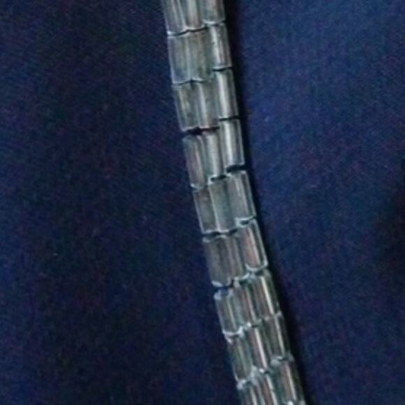 Alice + Olivia SILK Blouse Beaded Sz XS DARK BLUE Boxy Short Flowy Cocktail - Picture 3 of 15